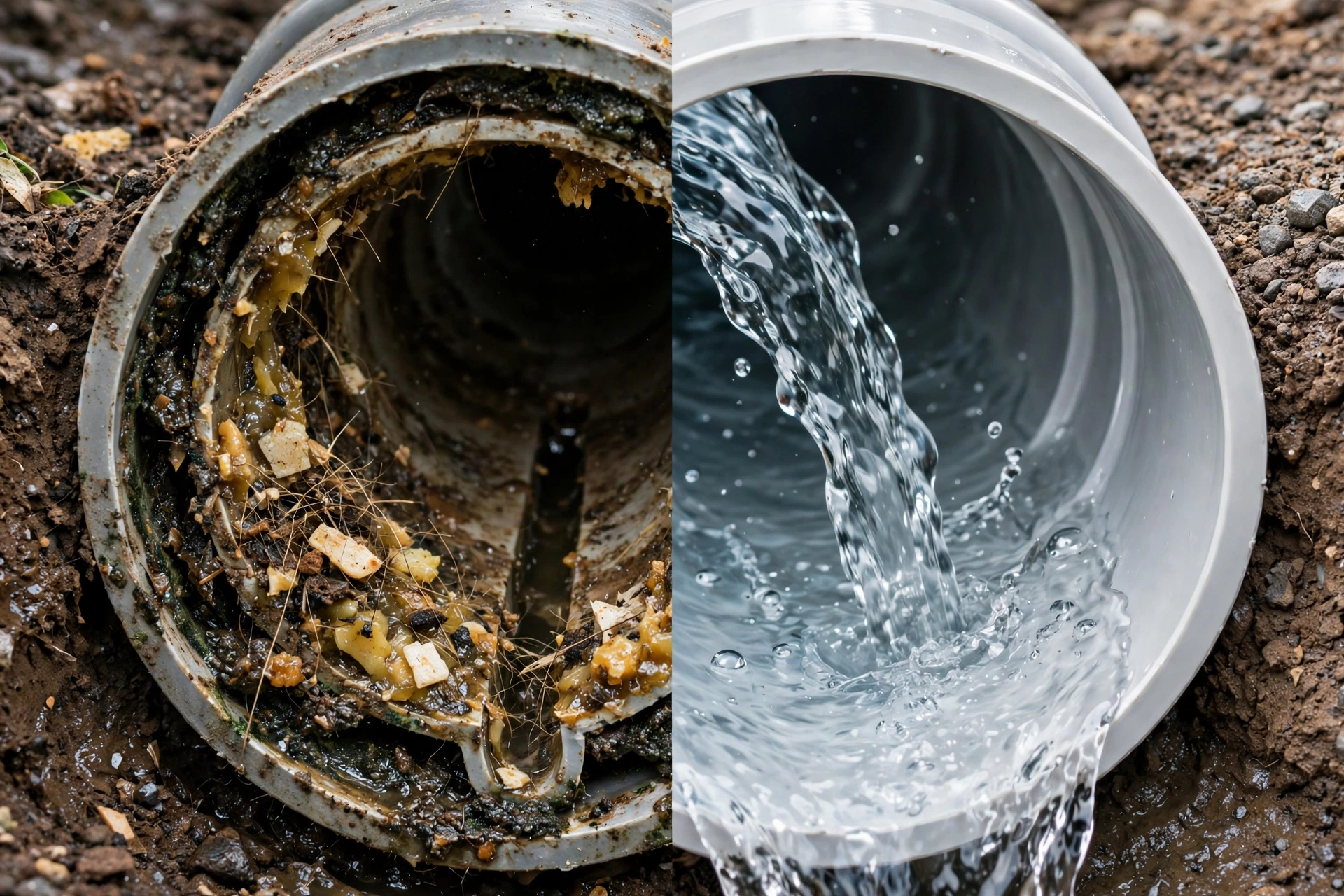 Technician reviewing sewer camera footage on a monitor before hydro jetting